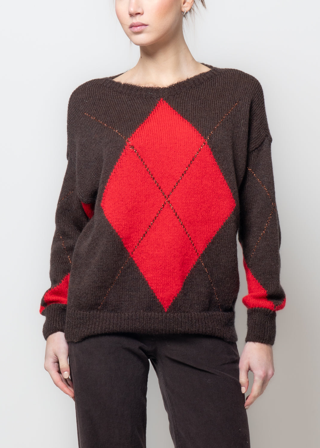 Maglia con motivo a rombo