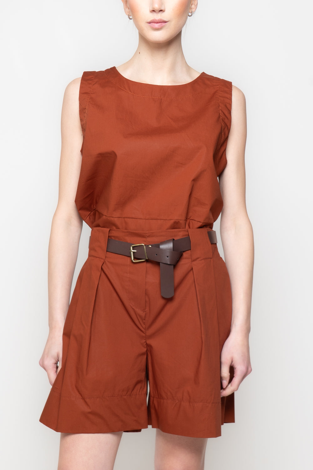 Shorts Svasati con Cintura Coordinata