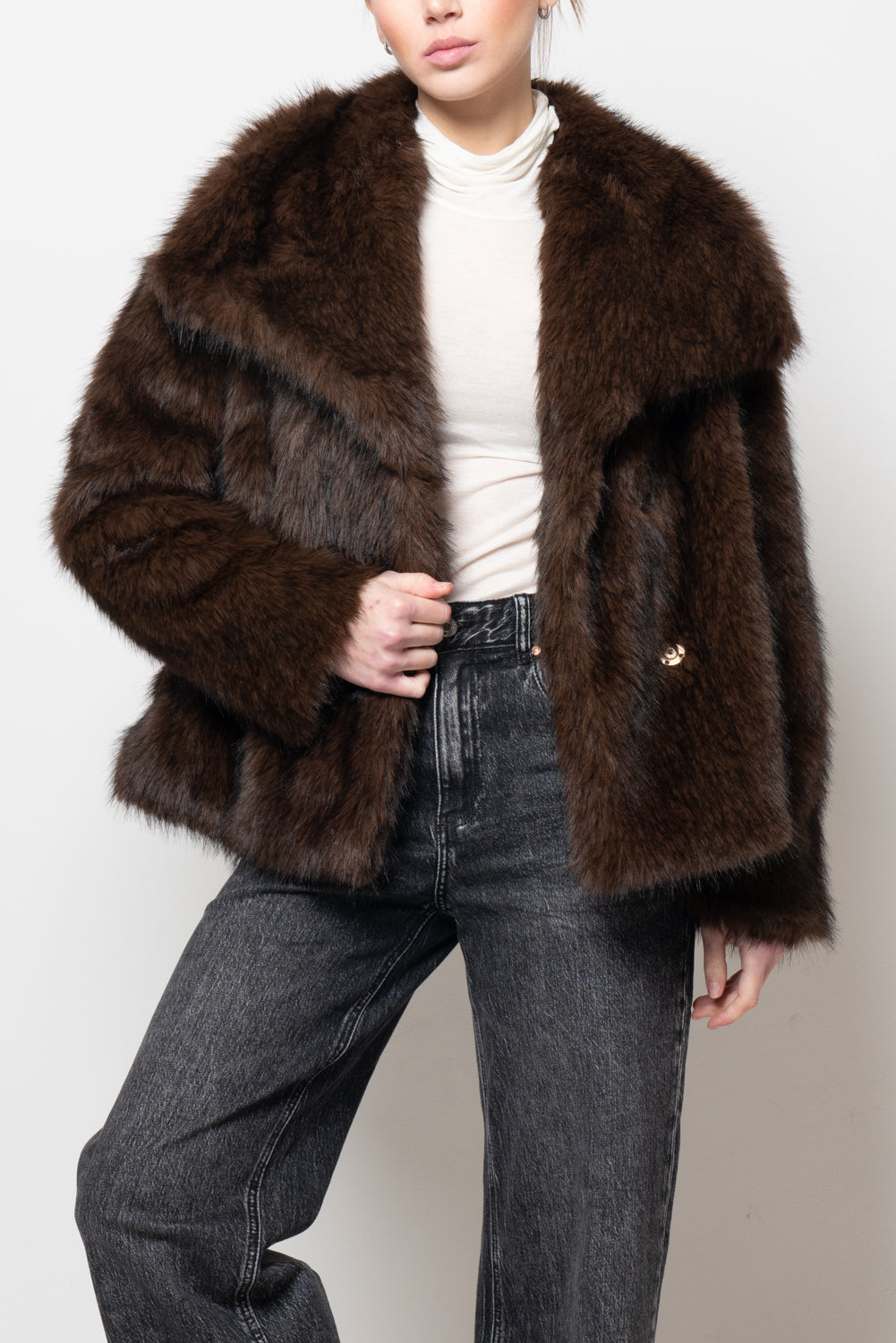 Pelliccia maxi reverse