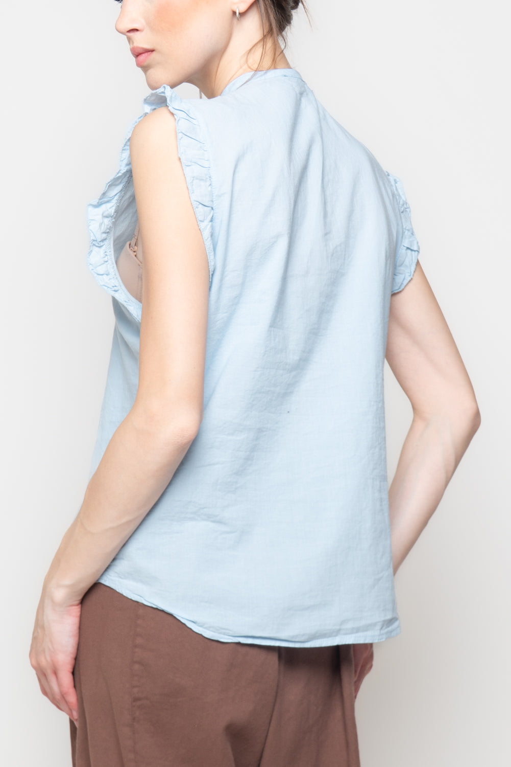 Camicia con rouches