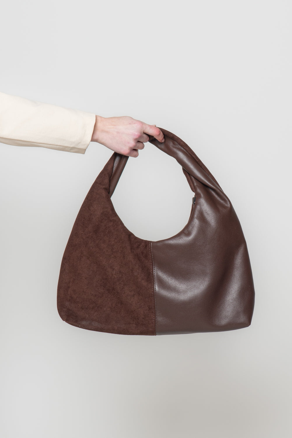 Borsa con dopio tessuto