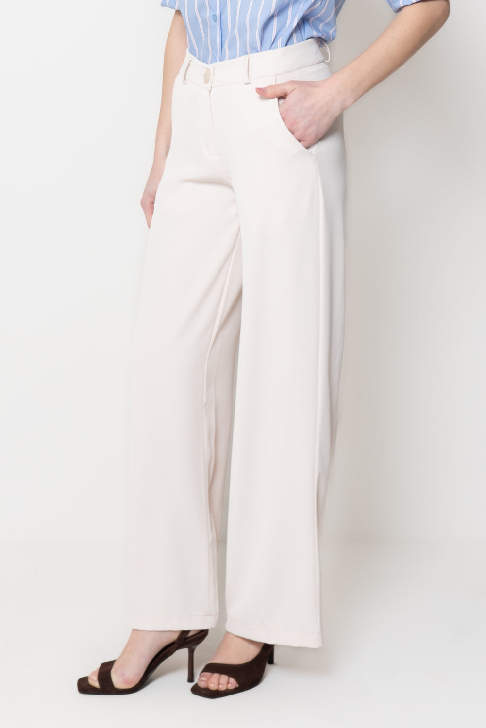 Pantalone Fluido Wide-Leg