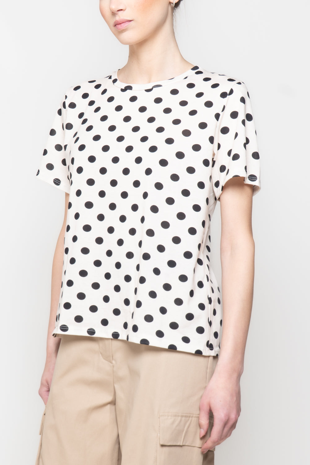 T-shirt con stampa a pois