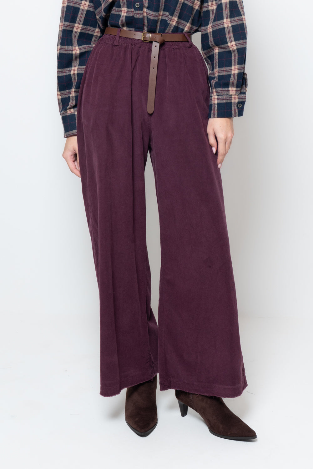 Pantalone palazzo in velluto