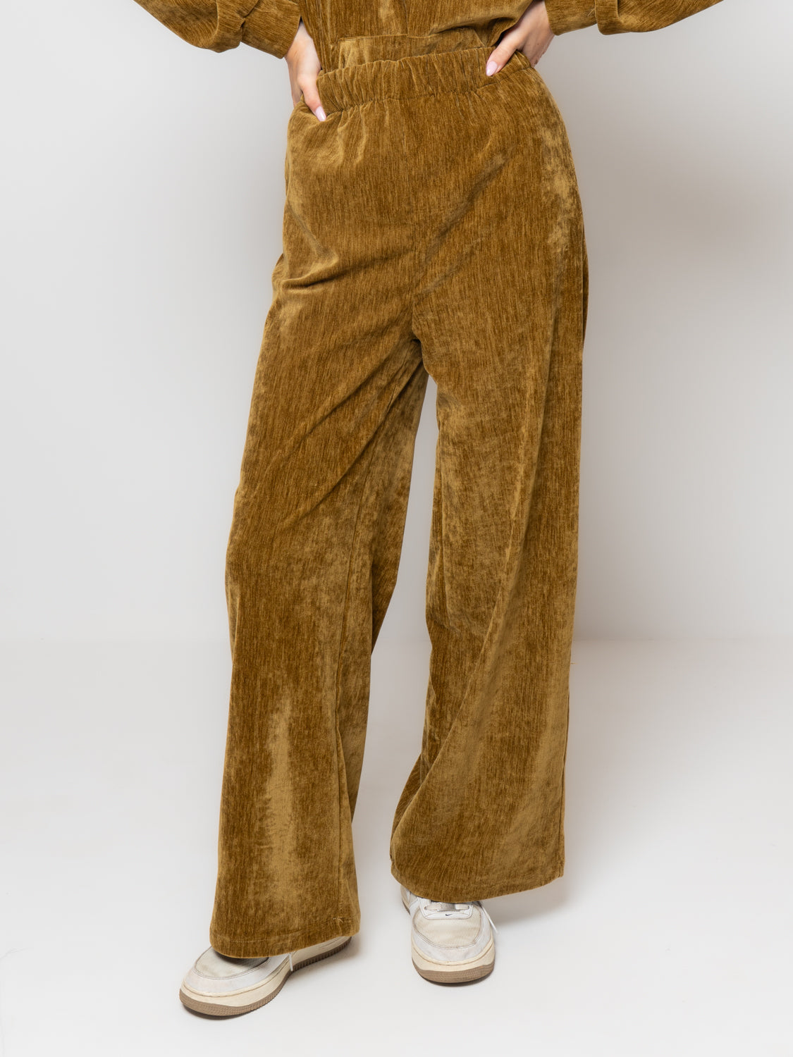 Pantalone palazzo in ciniglia