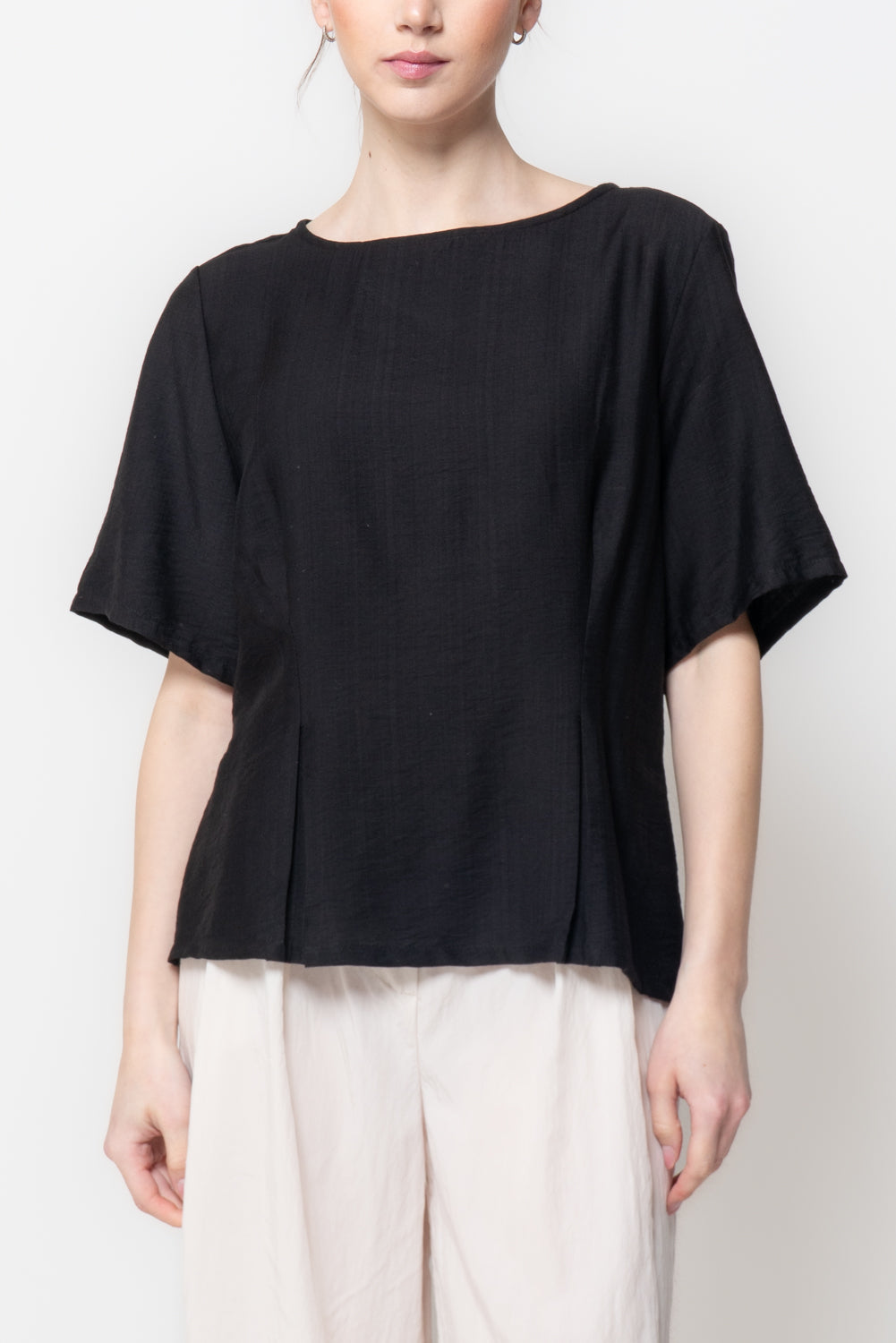 Blusa con Arricciatura Posteriore
