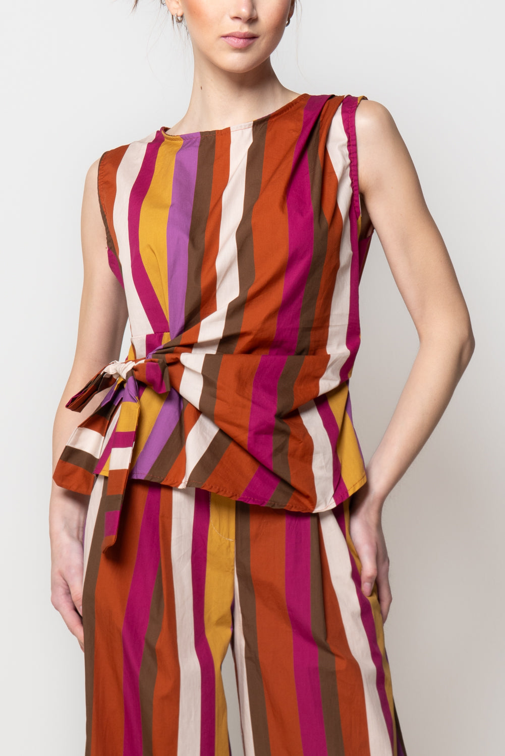 Top a Righe multicolor