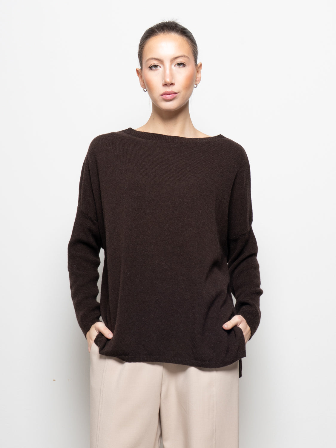 Maglia over in misto cashmere