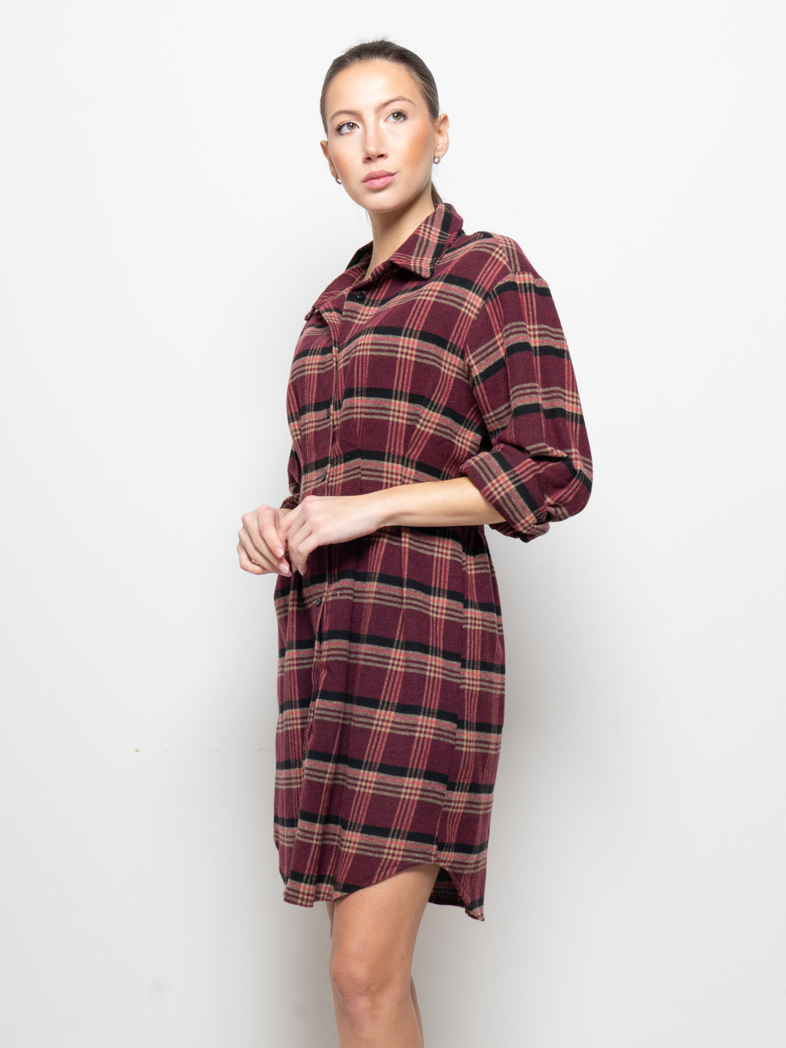 Abito camicia a quadri