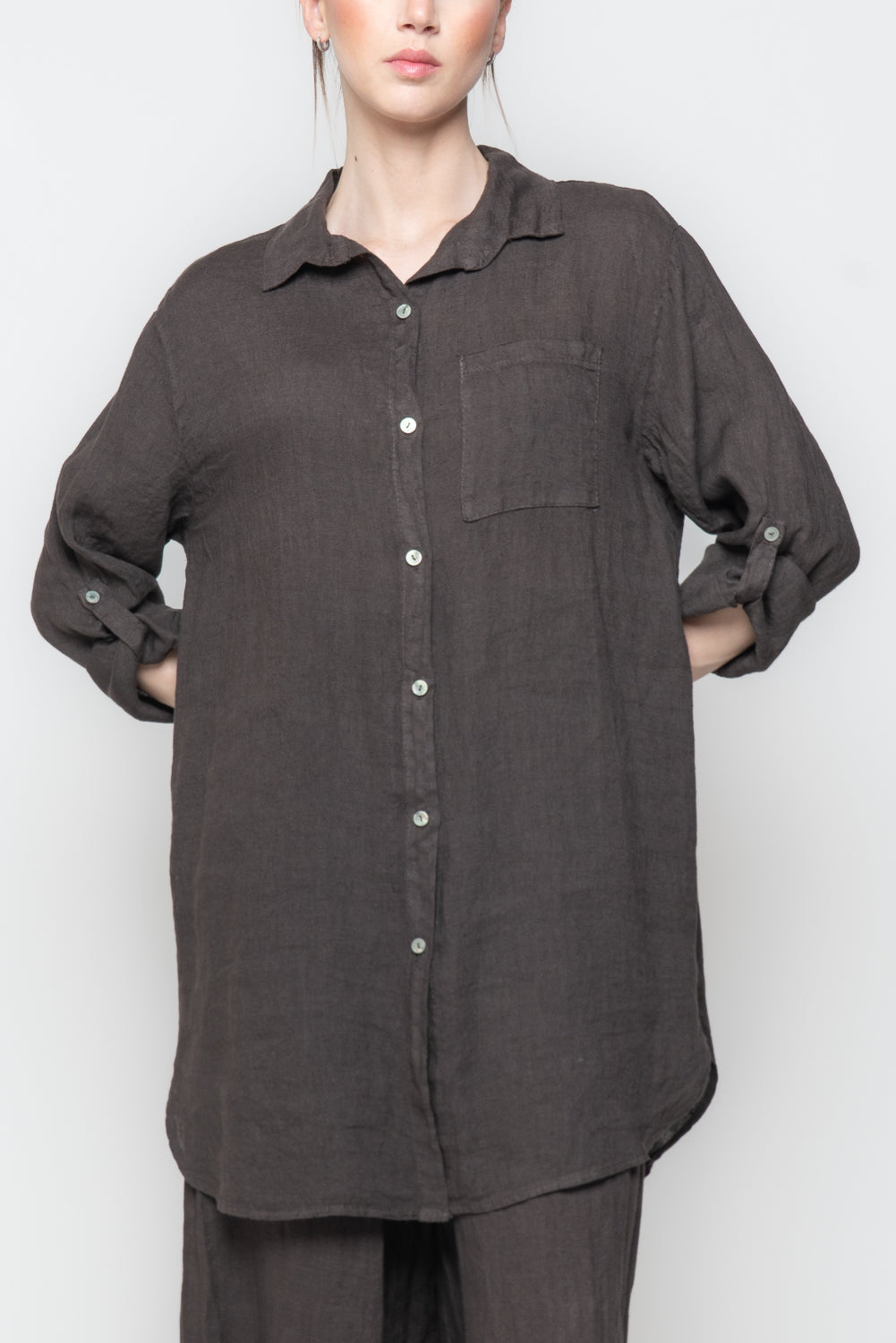 Camicione Oversize in Lino