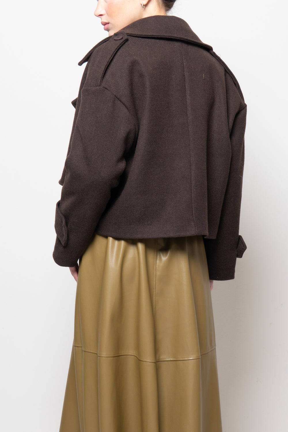 Giubbotto doppiopetto crop