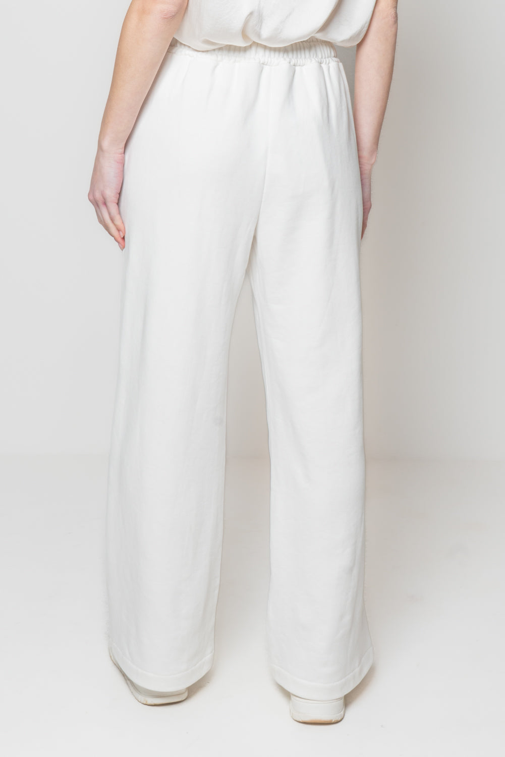 Pantaloni palazzo in felpa