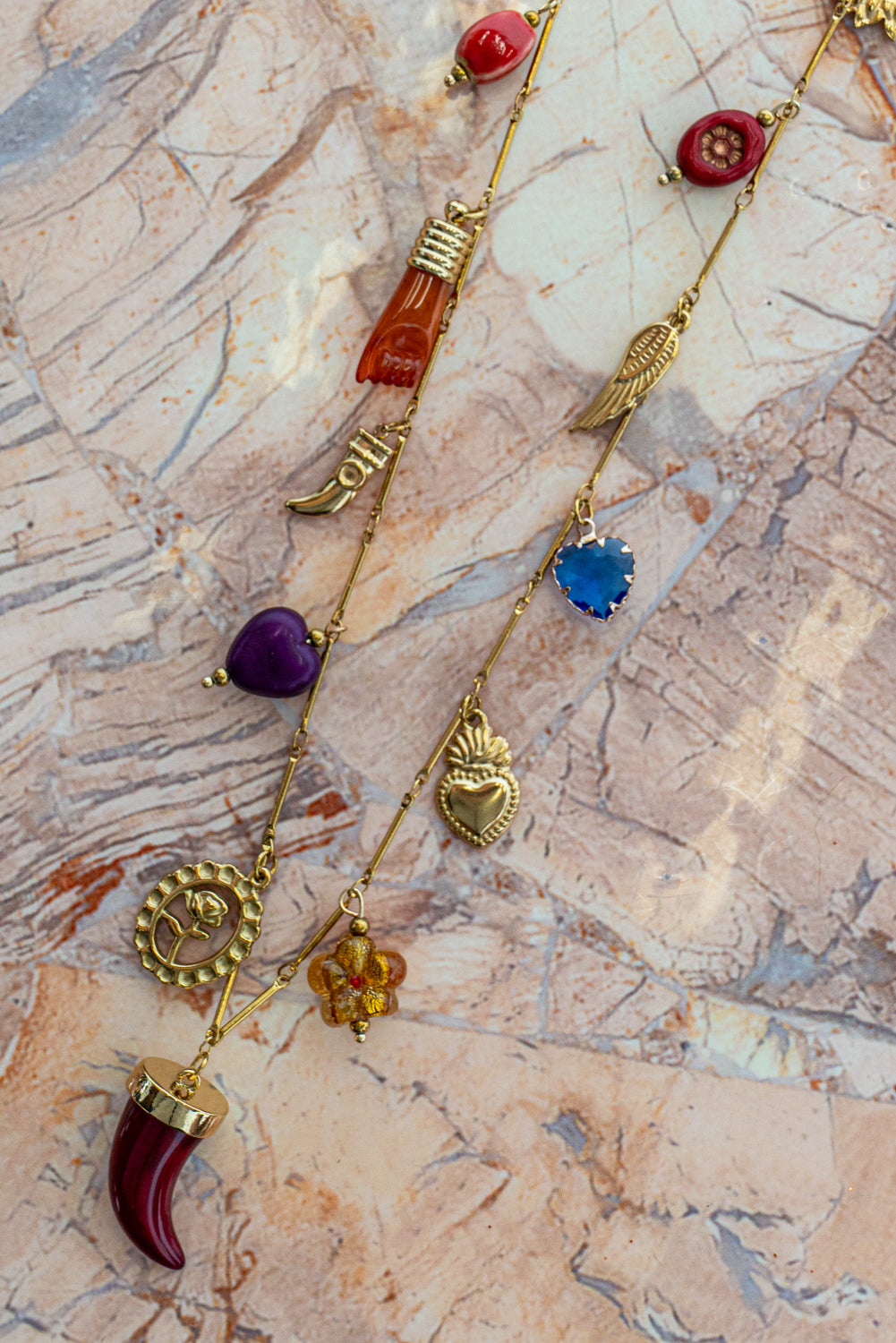 Collana con ciondoli