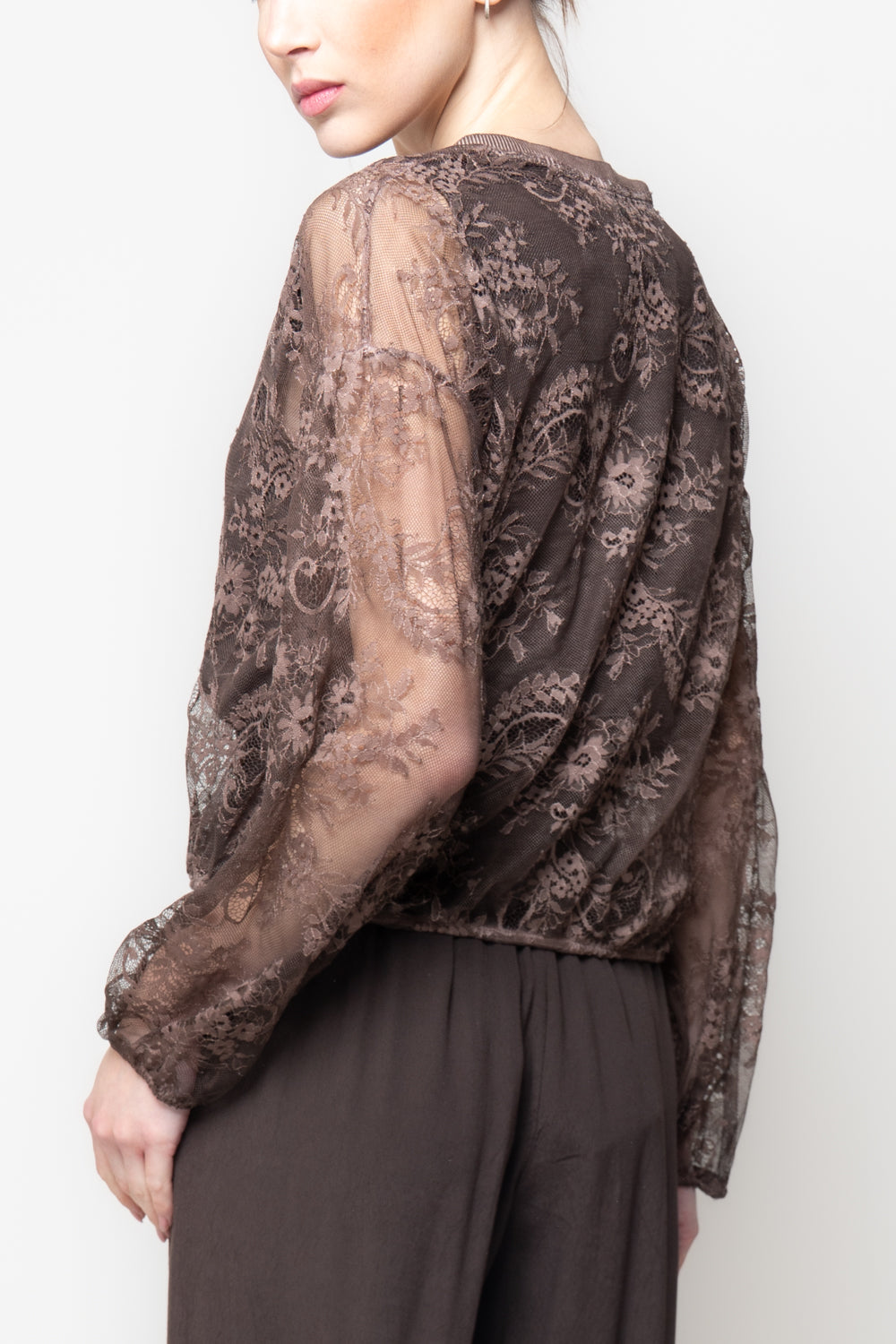 Cardigan in pizzo