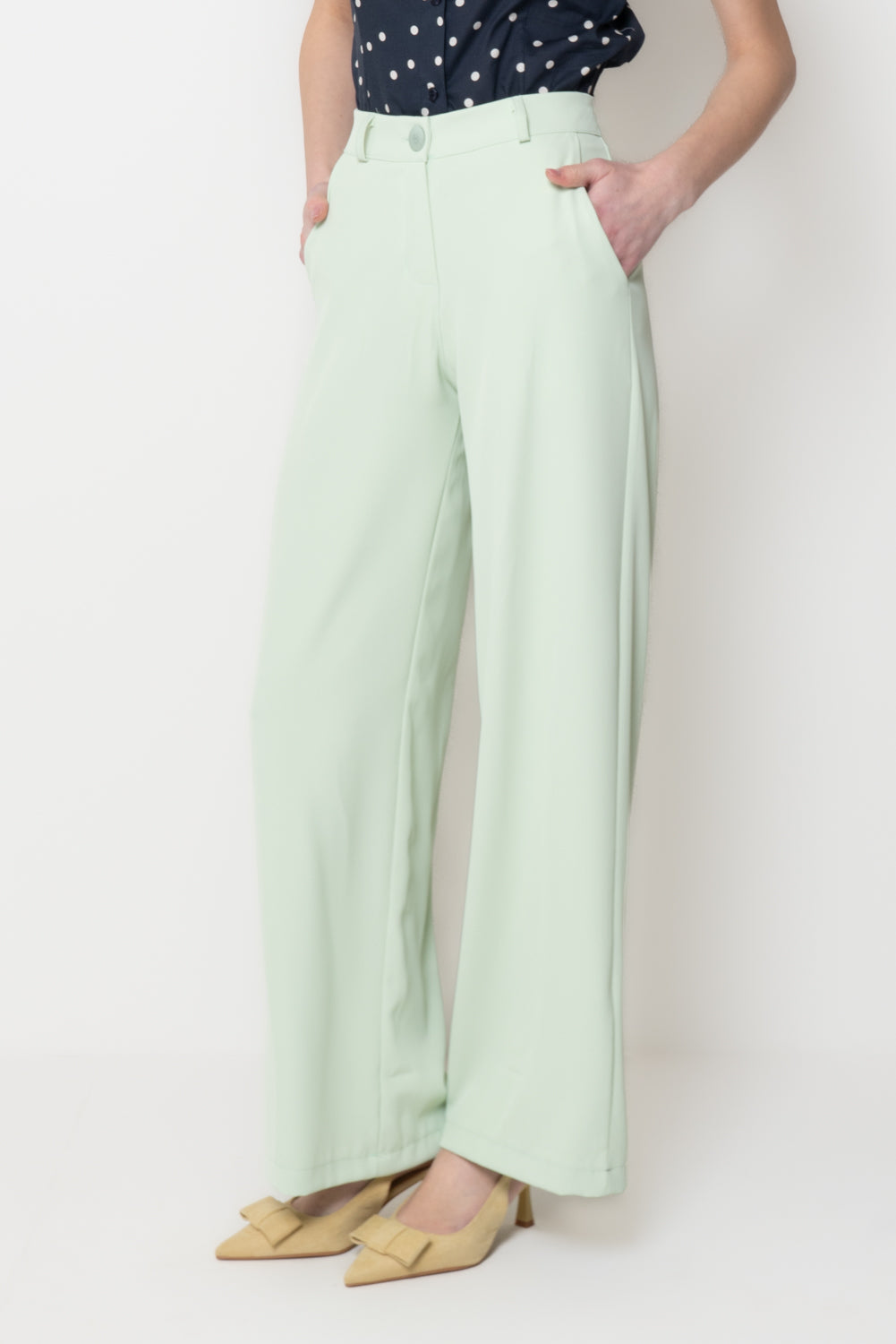 Pantalone Fluido Wide-Leg