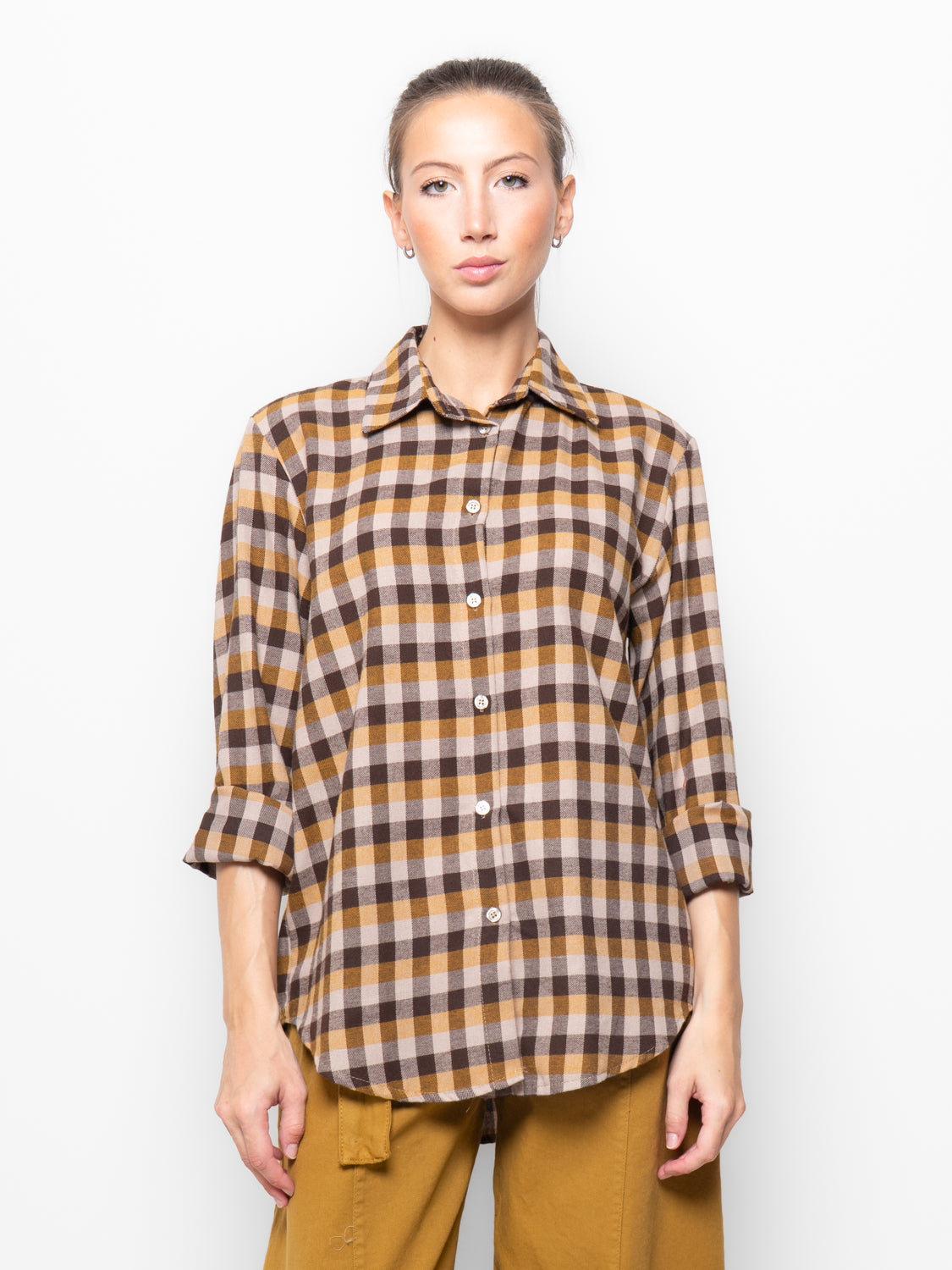 Camicia flanella check oversize