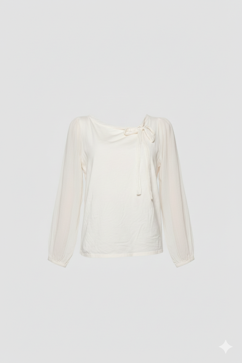 Blusa con fiocco
