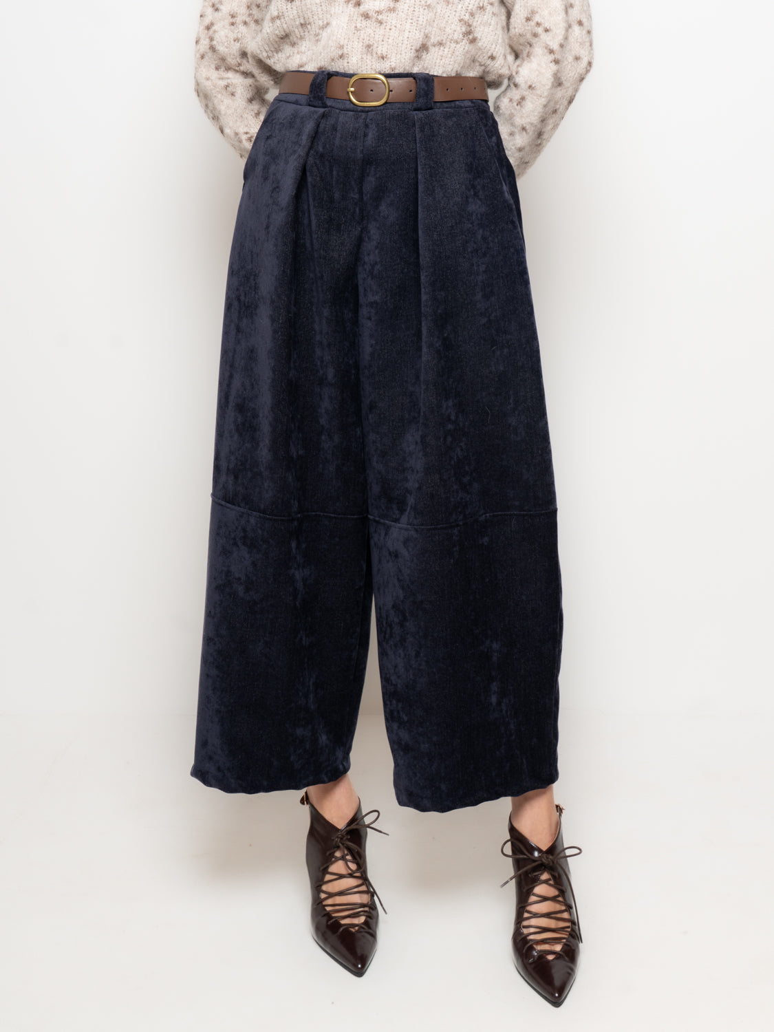 Pantalone ampio in ciniglia