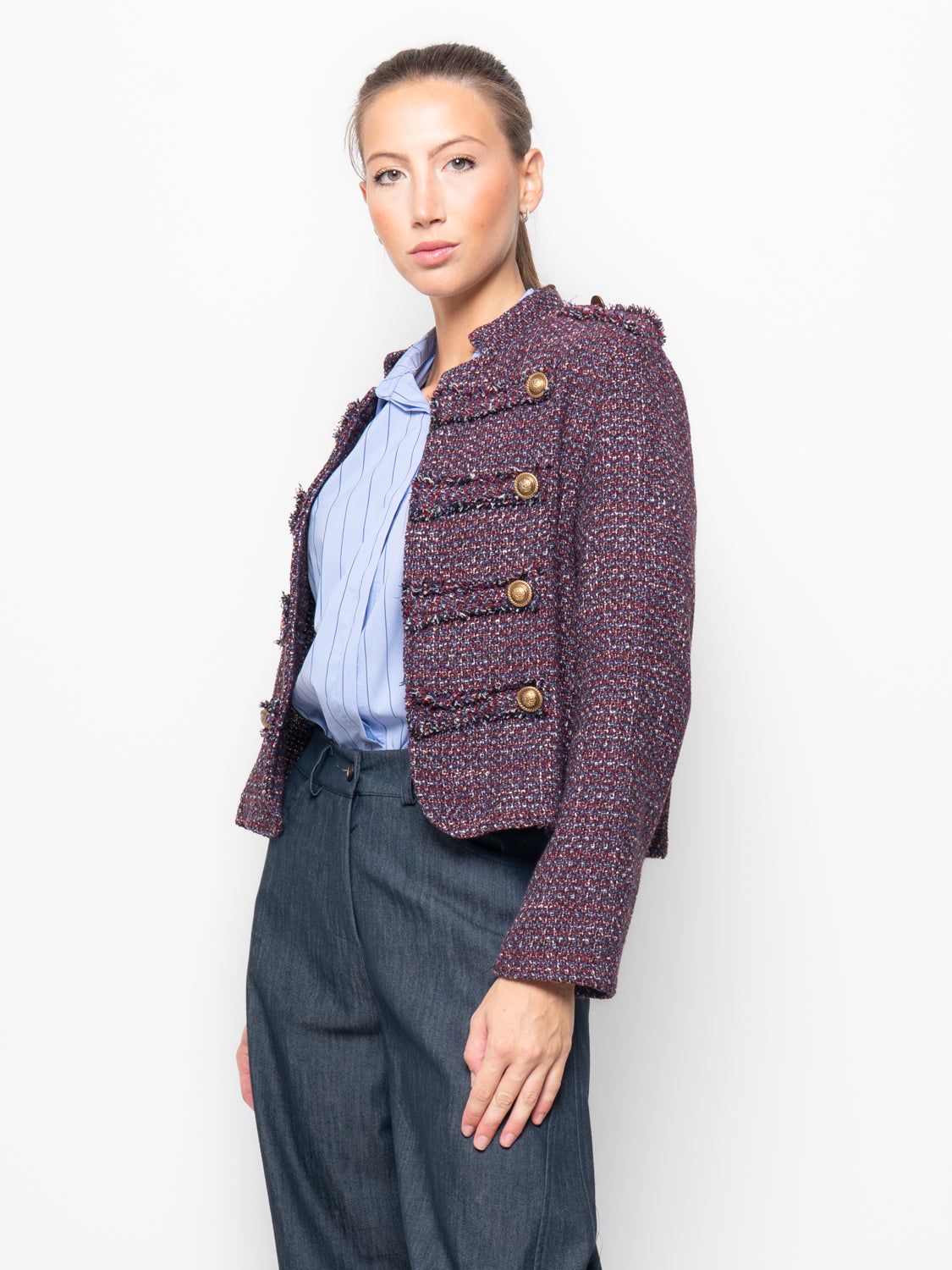 Giacca in tweed in stile Napoleon