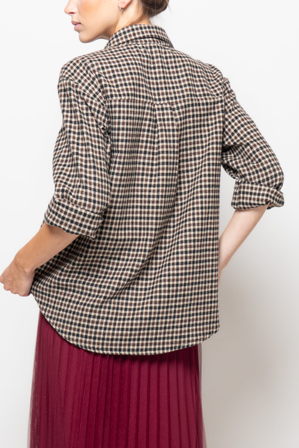 Camicia a quadri in flanella