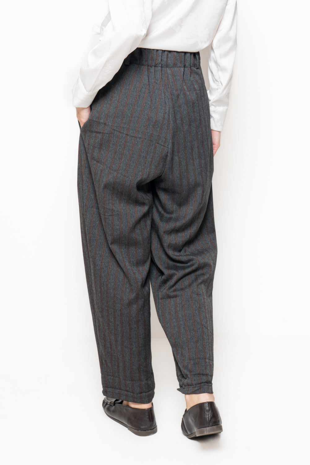 Pantalone baggy gessato
