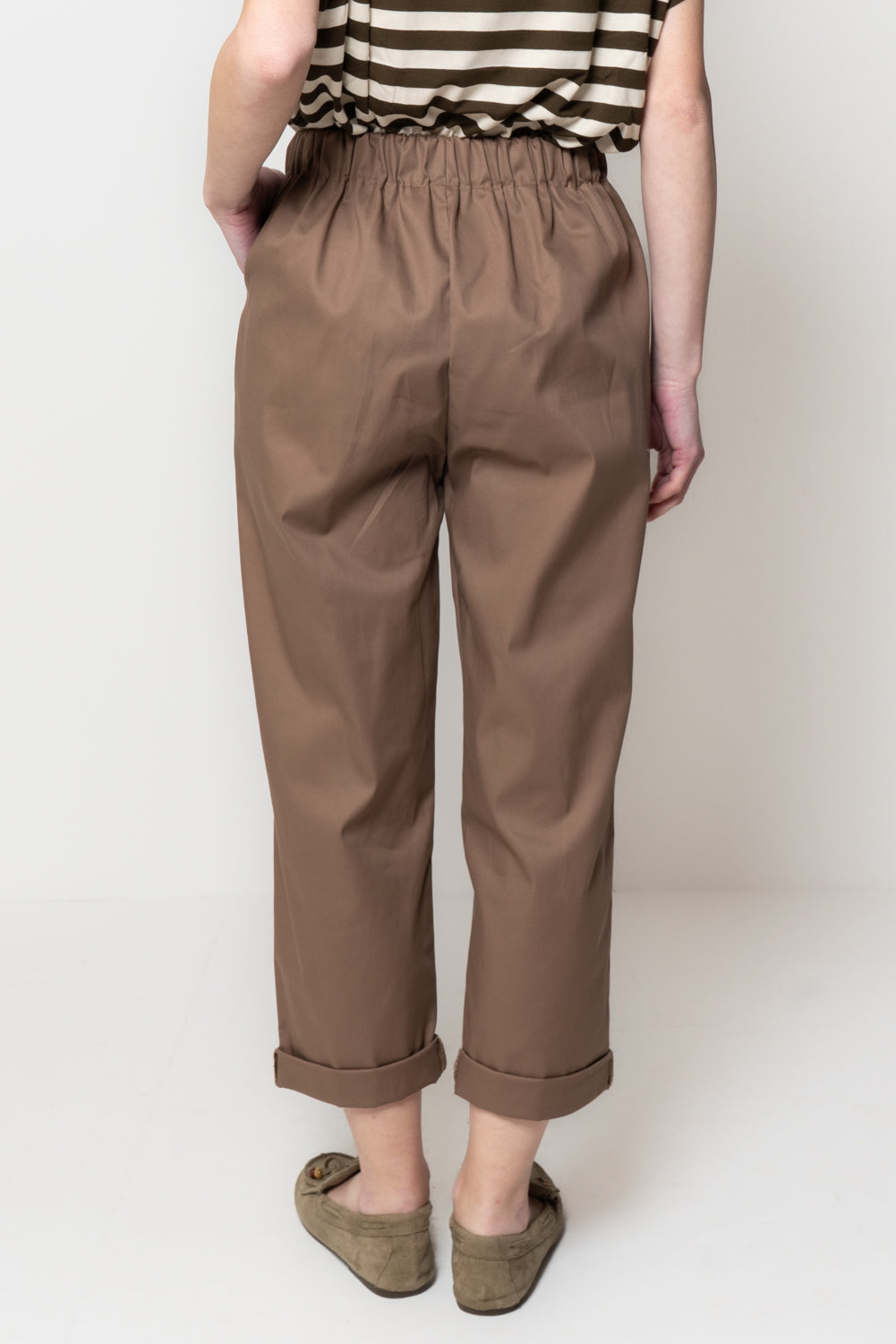 Pantalone in Cotone Due Bottoni