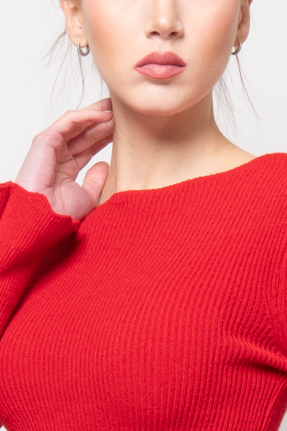 Maglia con manica svasata