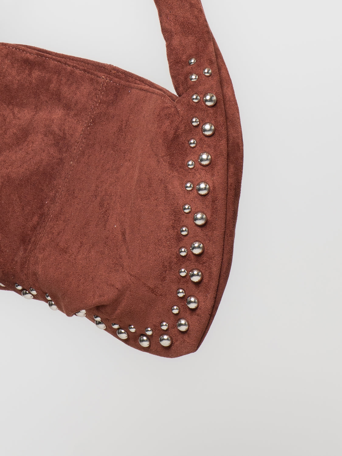 Borsa a spalla con borchie