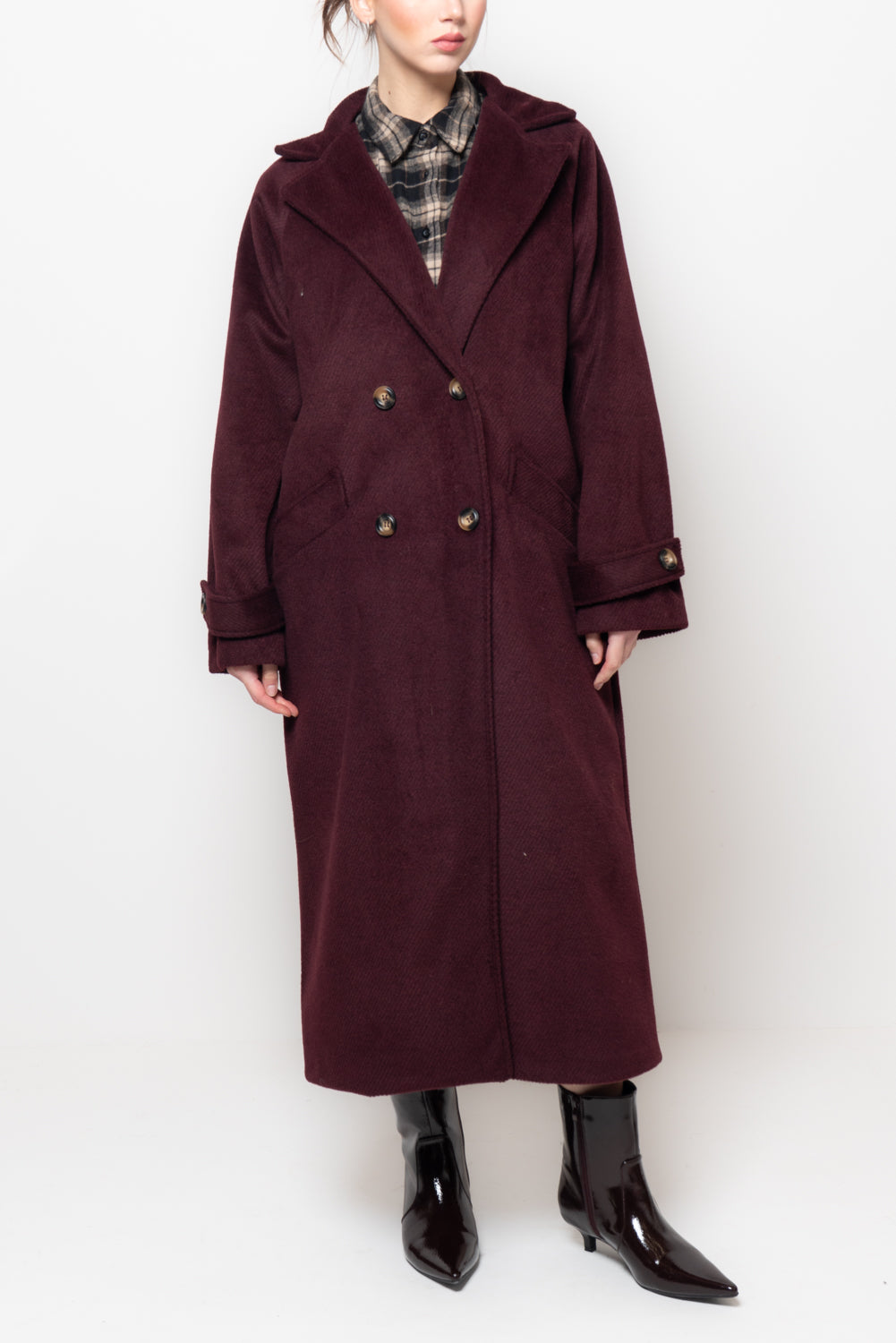 Cappotto lungo doppio petto