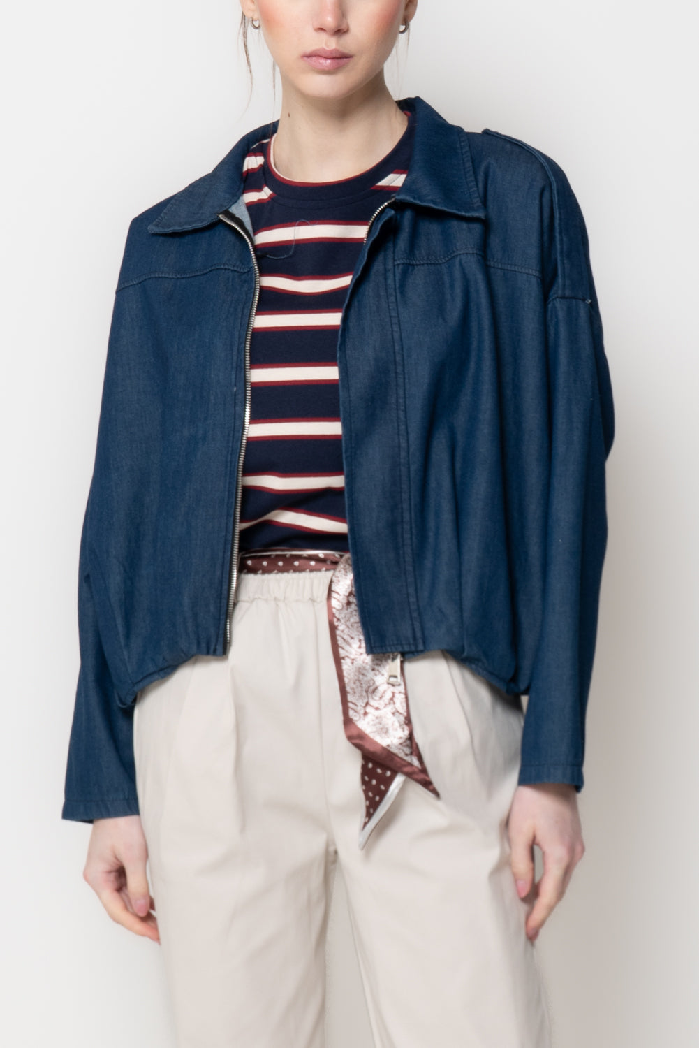 Bomber in Denim