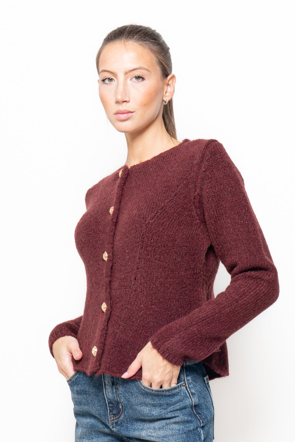 Cardigan sfiancato