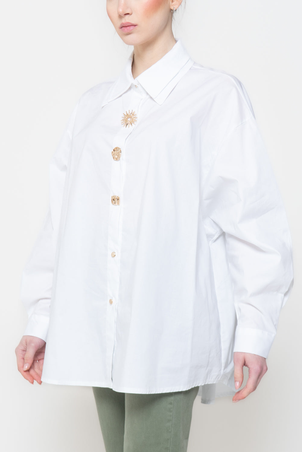 Camicia bottoni gioiello