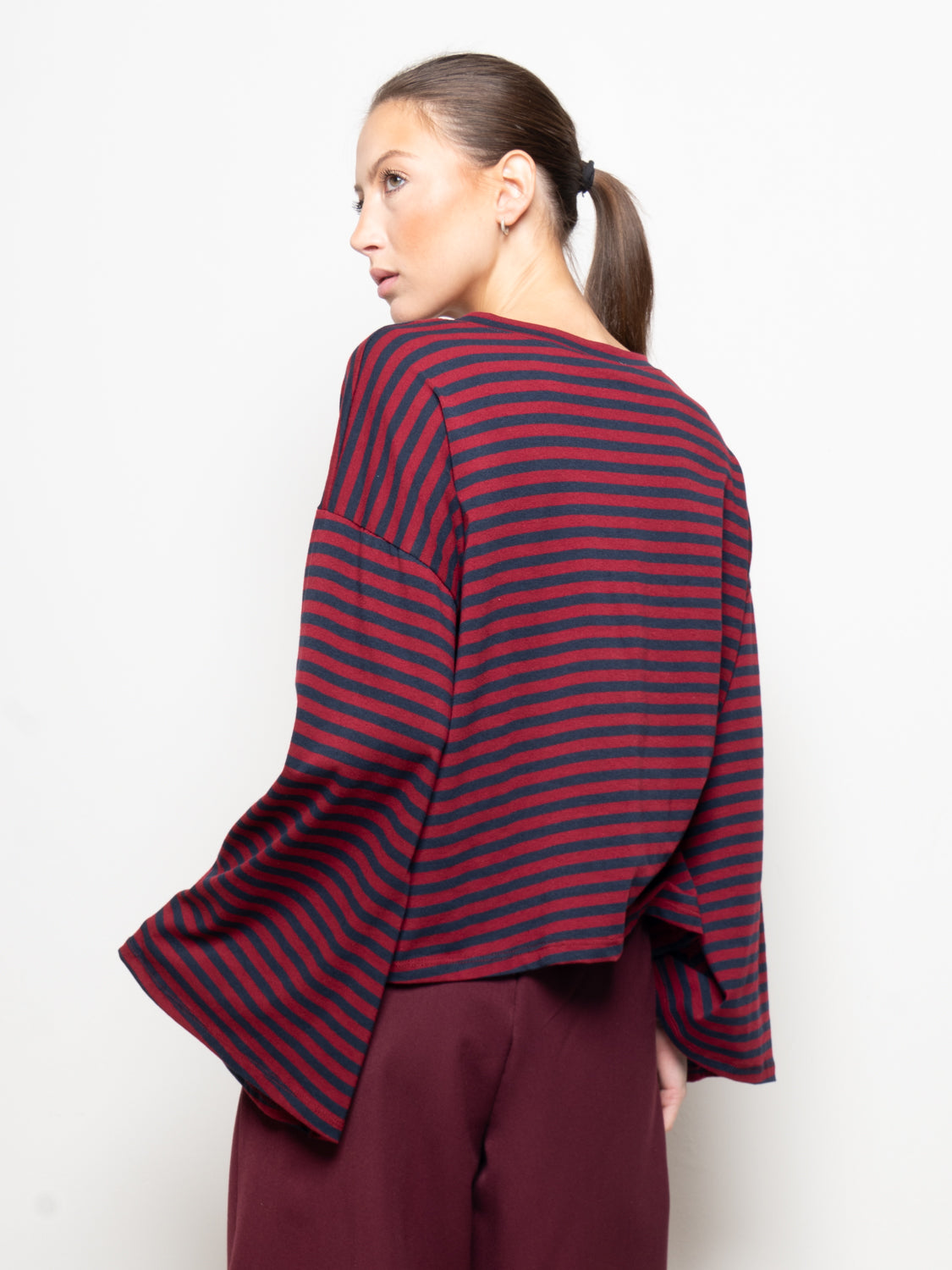 Maglia oversize righe