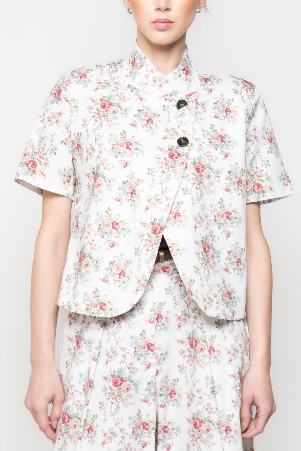 Giacca Cropped a fiori
