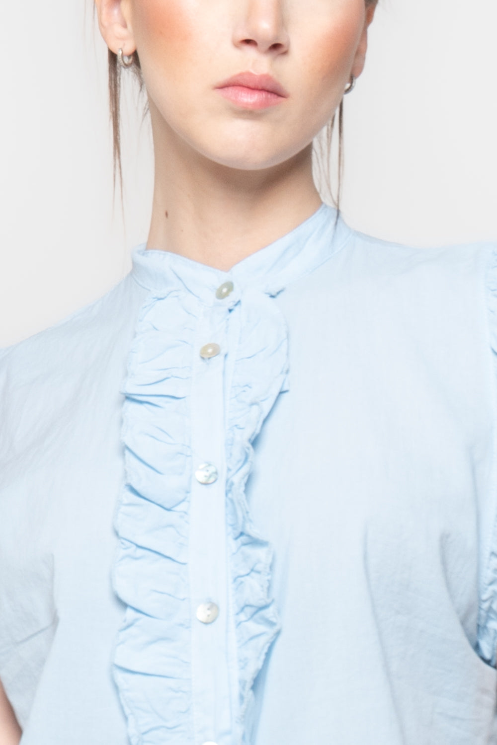 Camicia con rouches