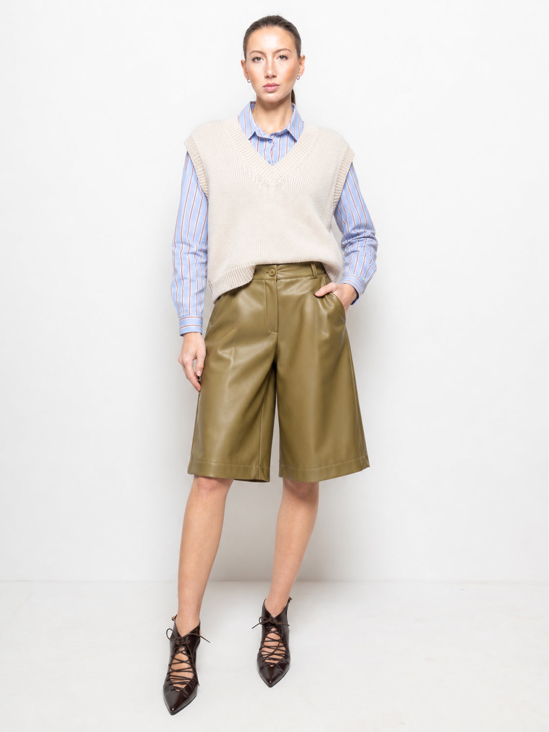 Gilet con scollo a V