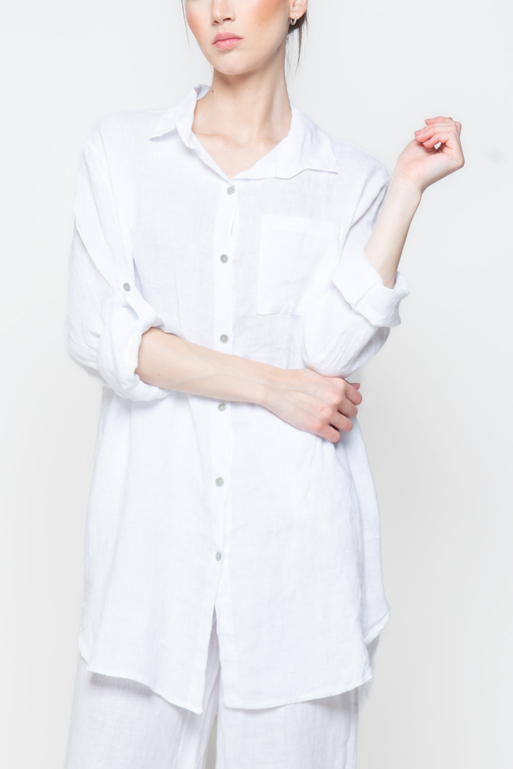 Camicione Oversize in Lino