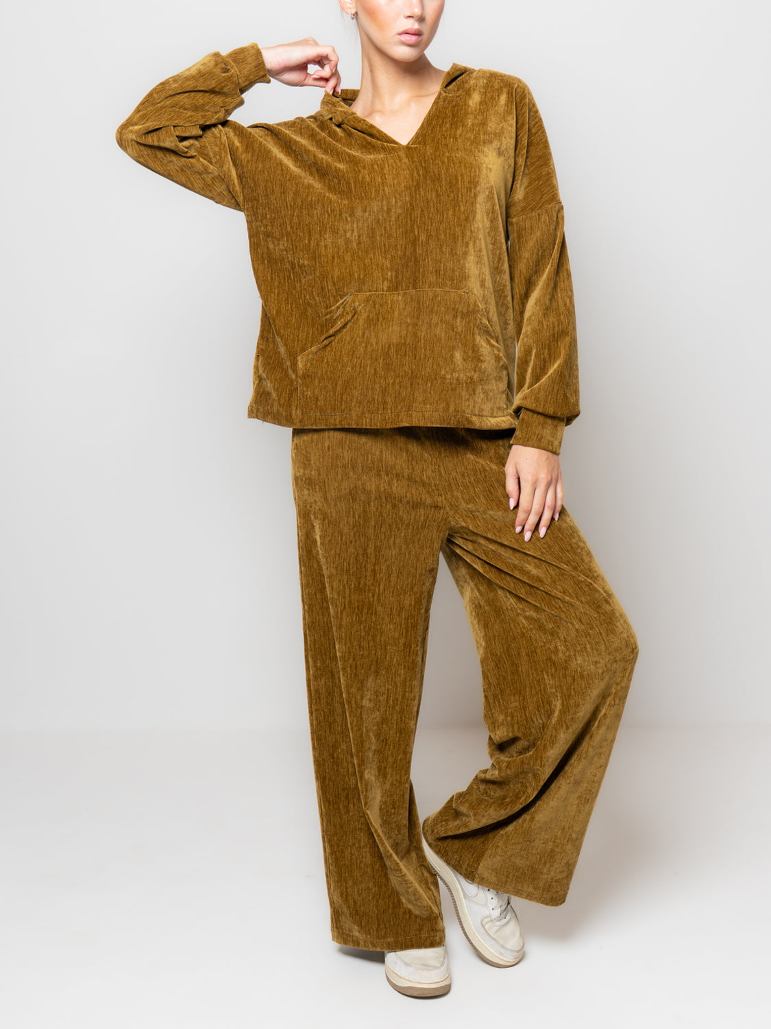 Pantalone palazzo in ciniglia