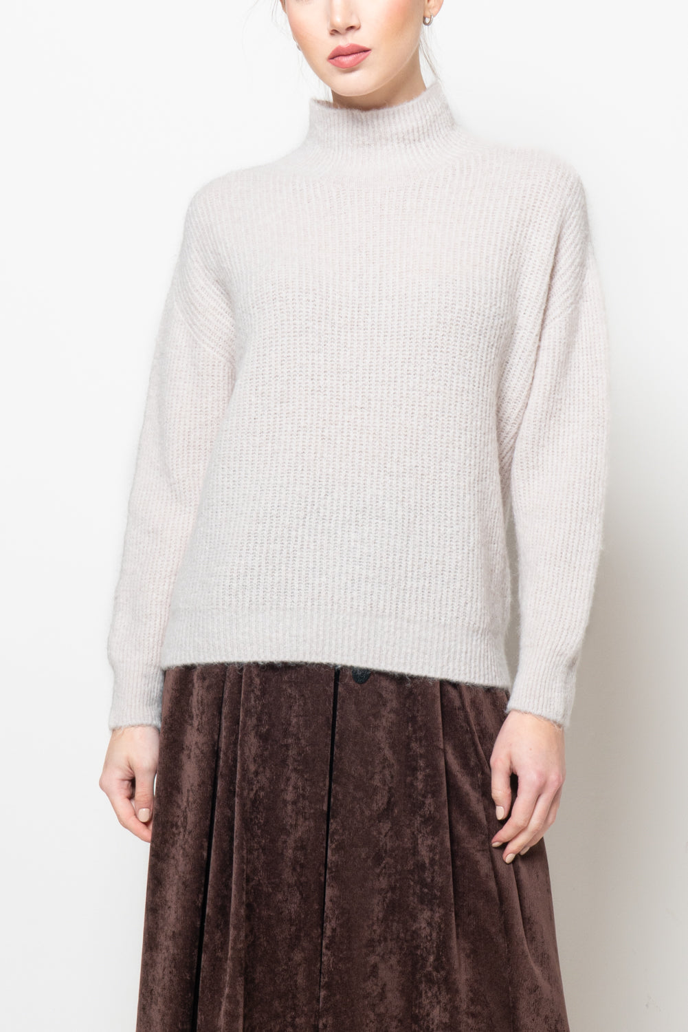 Maglia inglese con collo a cratere