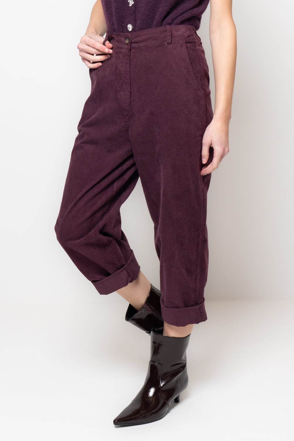 Pantaloni baggy in velluto