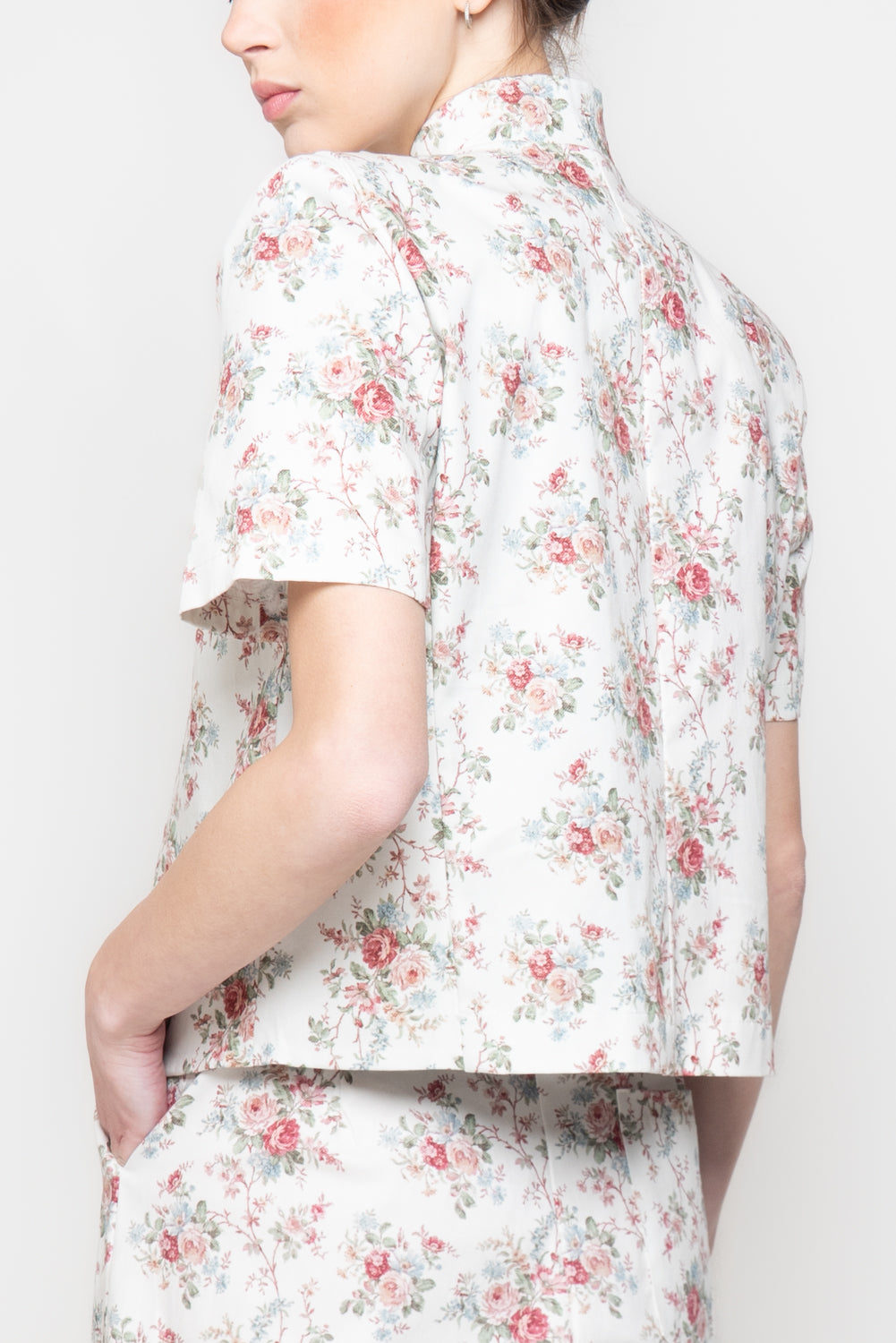 Giacca Cropped a fiori