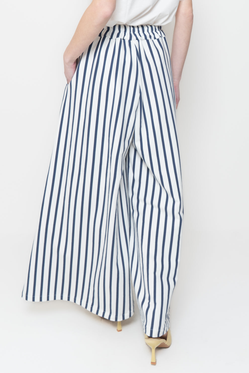 Pantaloni in felpa  a Righe