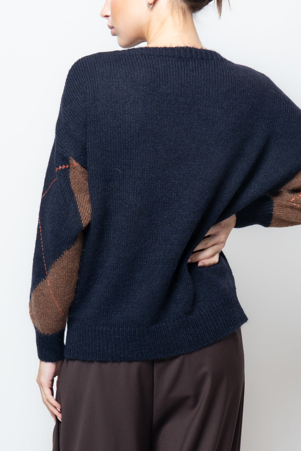 Maglia con motivo a rombo