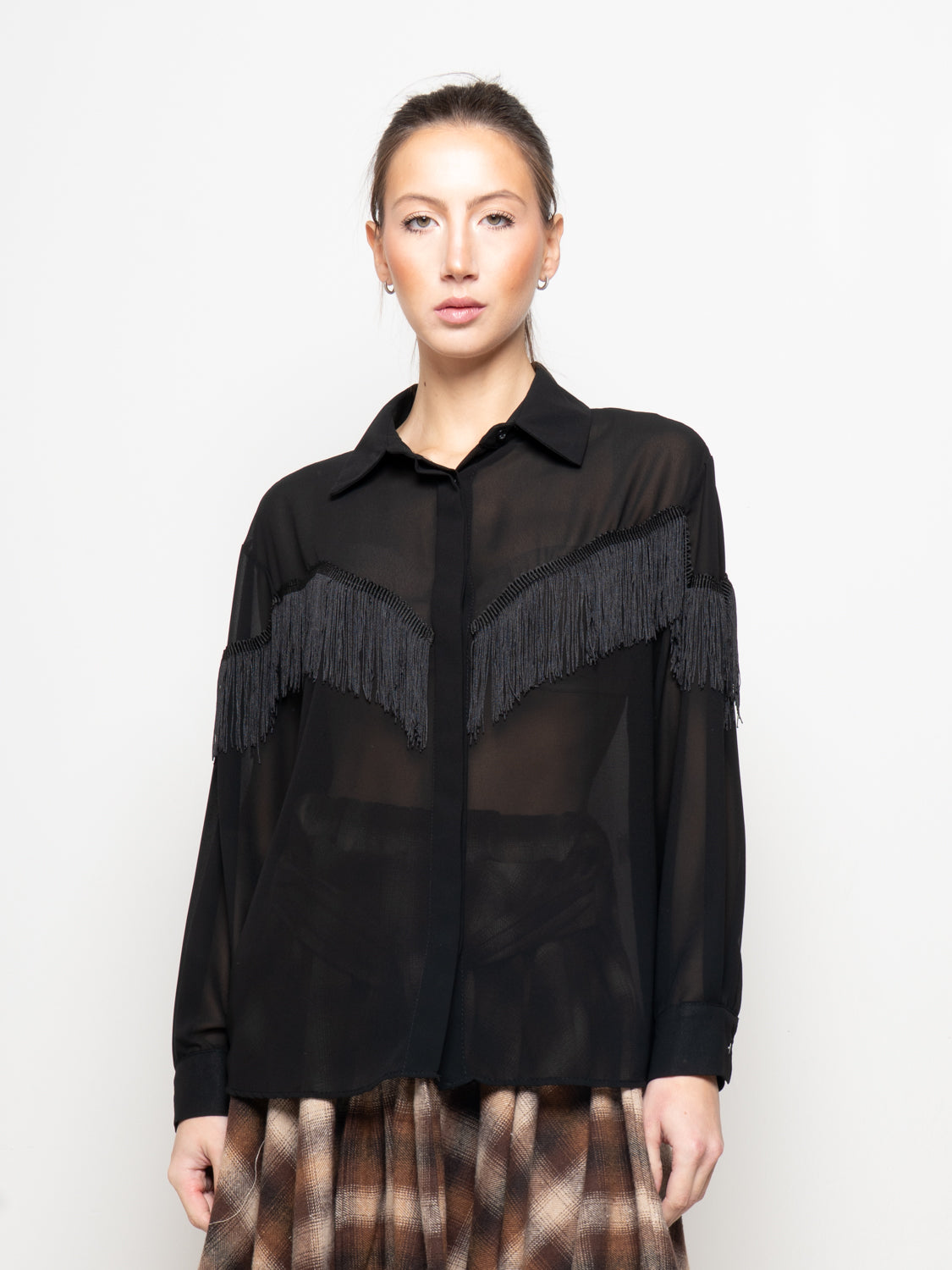 Camicia con frange