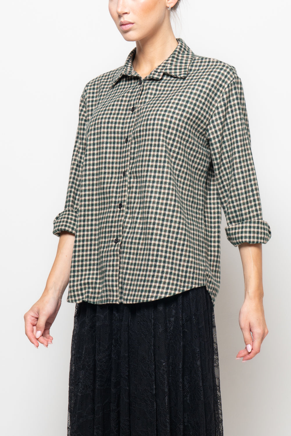 Camicia a quadri in flanella