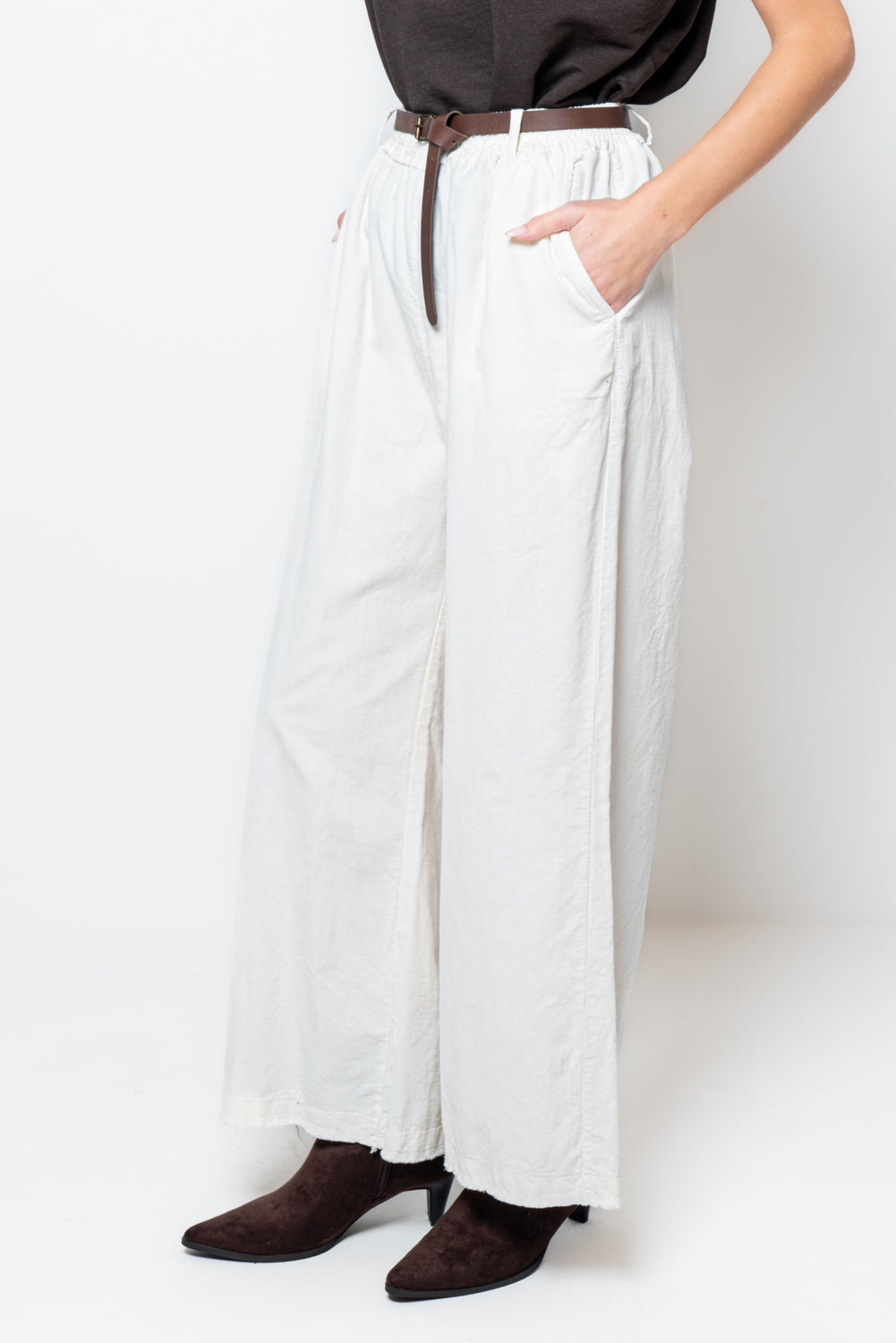 Pantalone palazzo in velluto