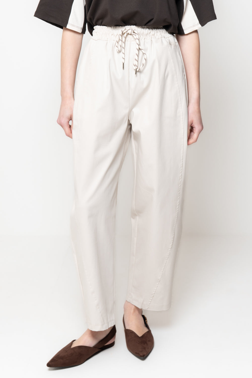 Pantalone in Cotone con Coulisse