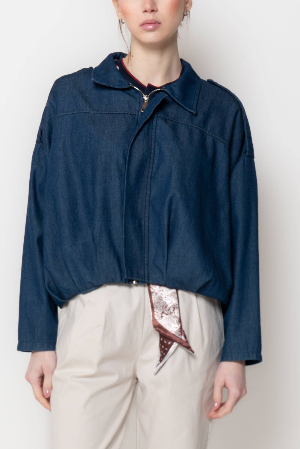 Bomber in Denim