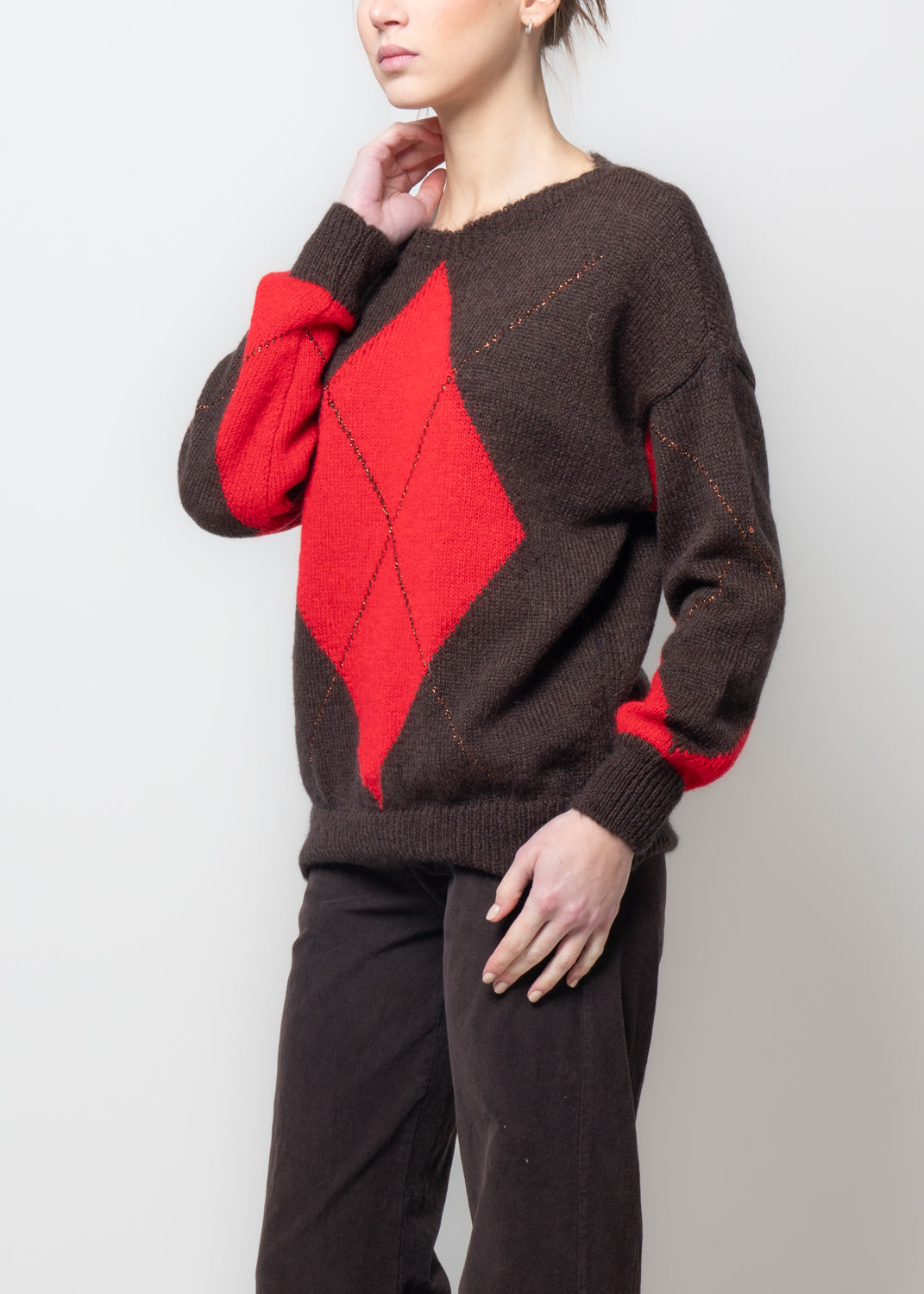 Maglia con motivo a rombo