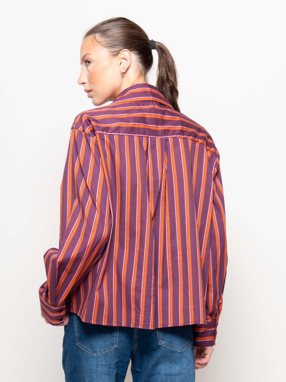 Camicia a righe con tasconi